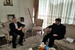 دلجویی برادر حسن روحانی از علی مطهری/ عکس