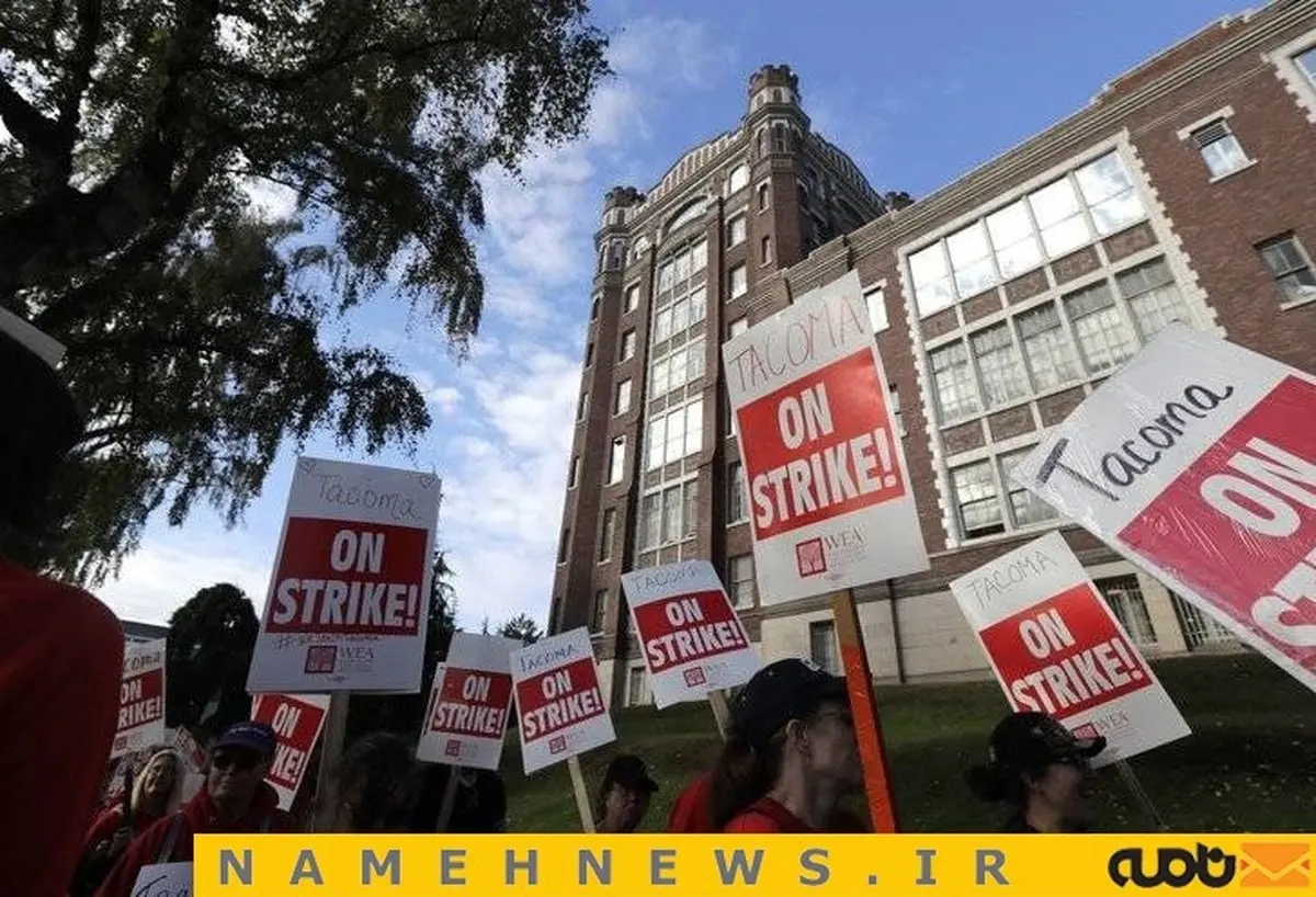 اعتصاب معلمان در آمریکا‎ / تصاویر