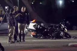 روایت تصویری از تصادف کاروان اسکورت نخست وزیر کانادا