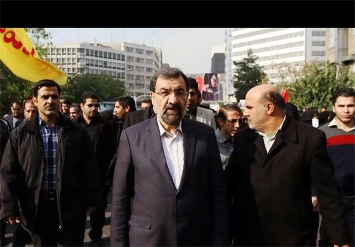 محسن رضایی در یوم الله 13 آبان + عکس