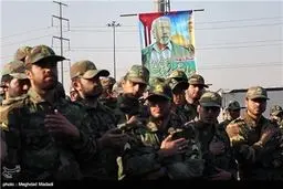 تشییع پیکر سرداری که توسط داعش شهید شد/ تصاویر