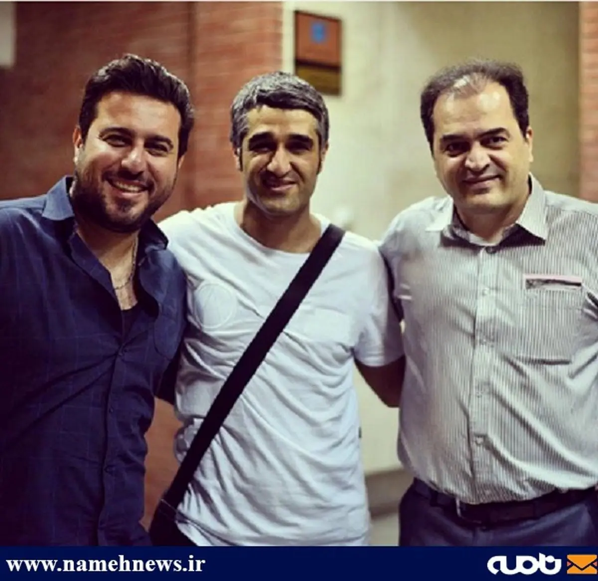 عکس یادگاری محسن کیایی و بازیکن سابق پرسپولیس