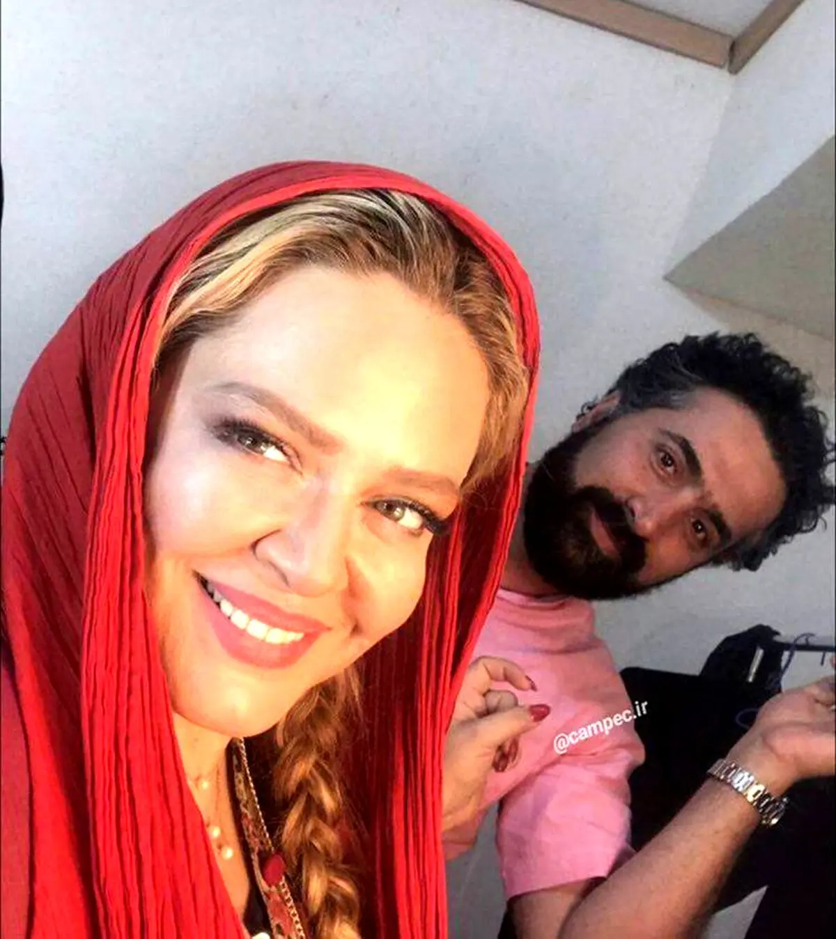 عکسی جدید از بهاره رهنما و همسرش
