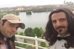 سلفی امین حیایی با گریم جدیدش/ عکس
