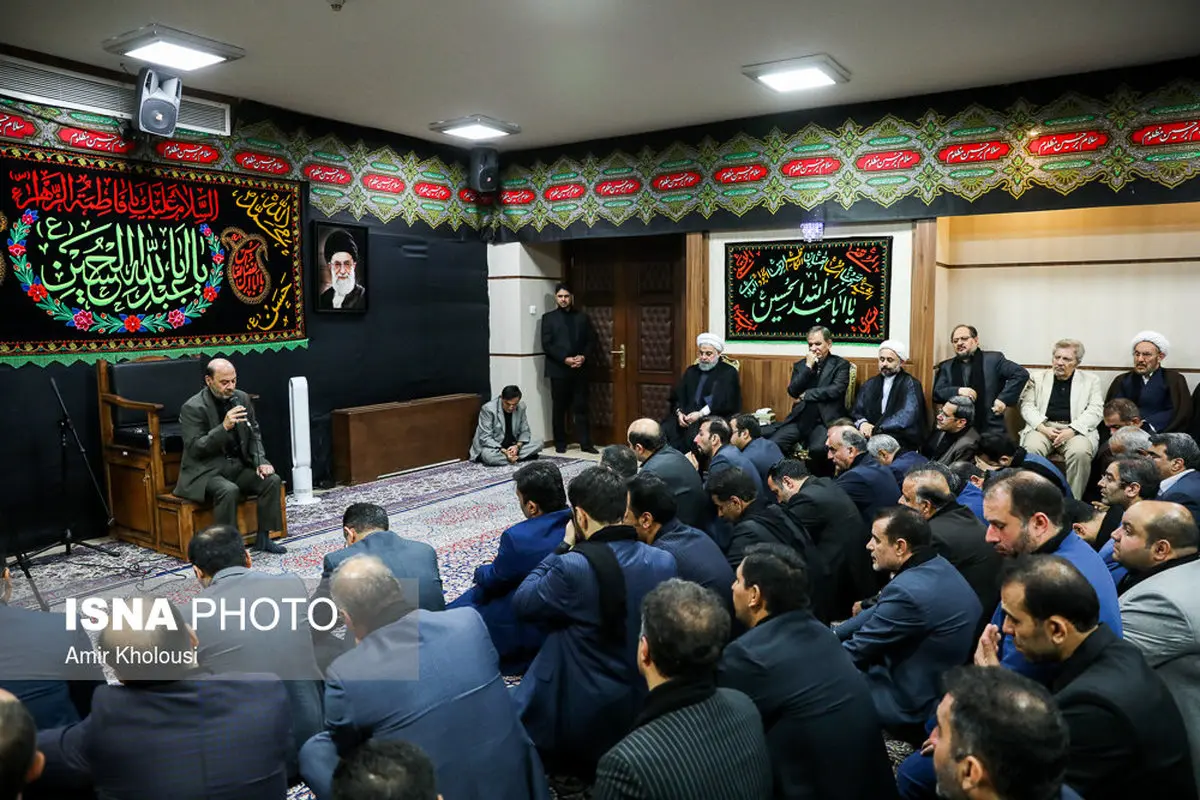 عزاداری اباعبدالله الحسین(ع) با حضور حسن روحانی /تصاویر