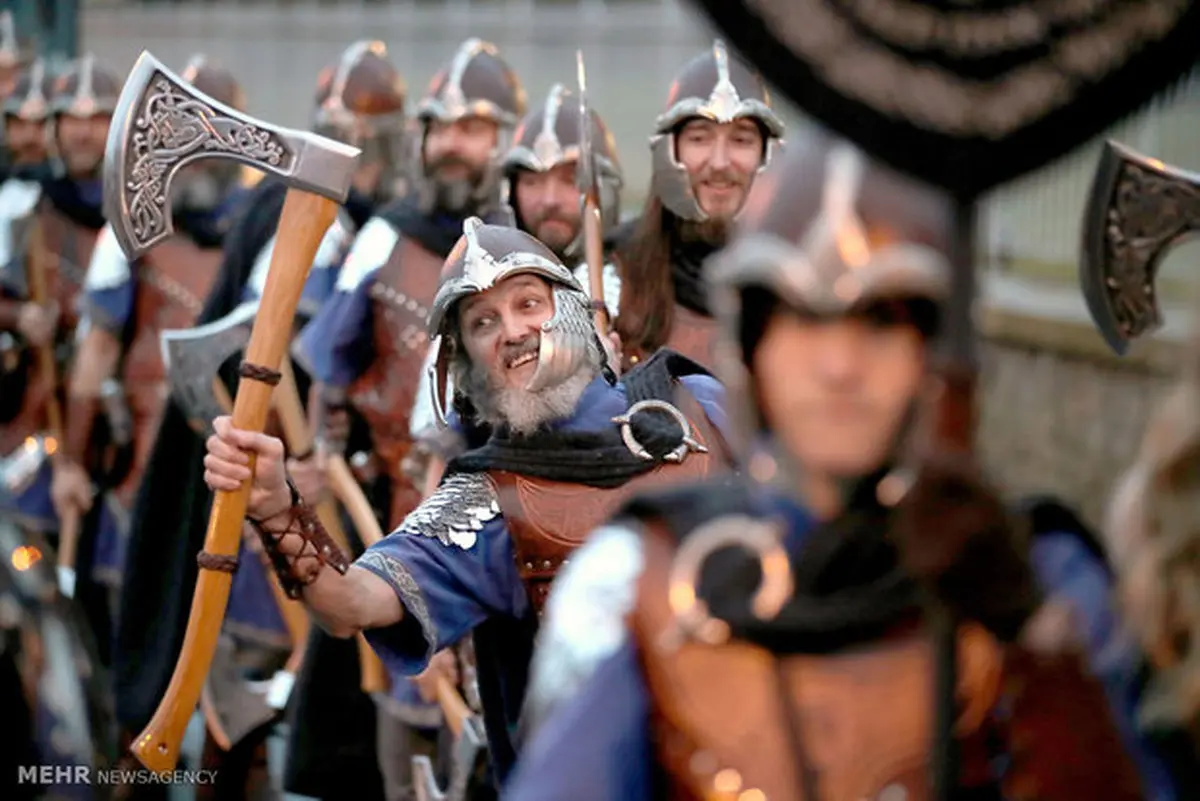 تصاویری از جشنواره وایکینگ ها در اسکاتلند‎