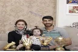علیرضا بیرانوند و همسر و دخترش+عکس