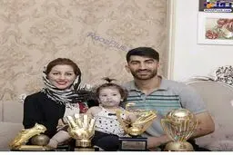 علیرضا بیرانوند و همسر و دخترش+عکس