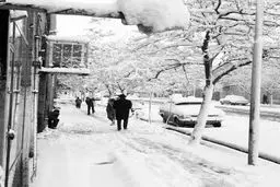 تصویری از برفی که سال 53 در تهران آمد