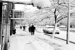 تصویری از برفی که سال 53 در تهران آمد