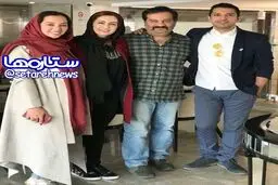 اشكان خطيبى و همسرش در كنار شقايق دهقان و مهراب قاسم‌خانى/عکس