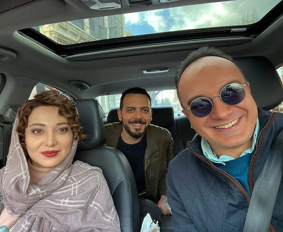 سلفی جالب احسان کرمی و بازیگران سریال همگناه + عکس