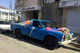 ماشین عروس متفاوت/عکس