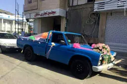 ماشین عروس متفاوت/عکس