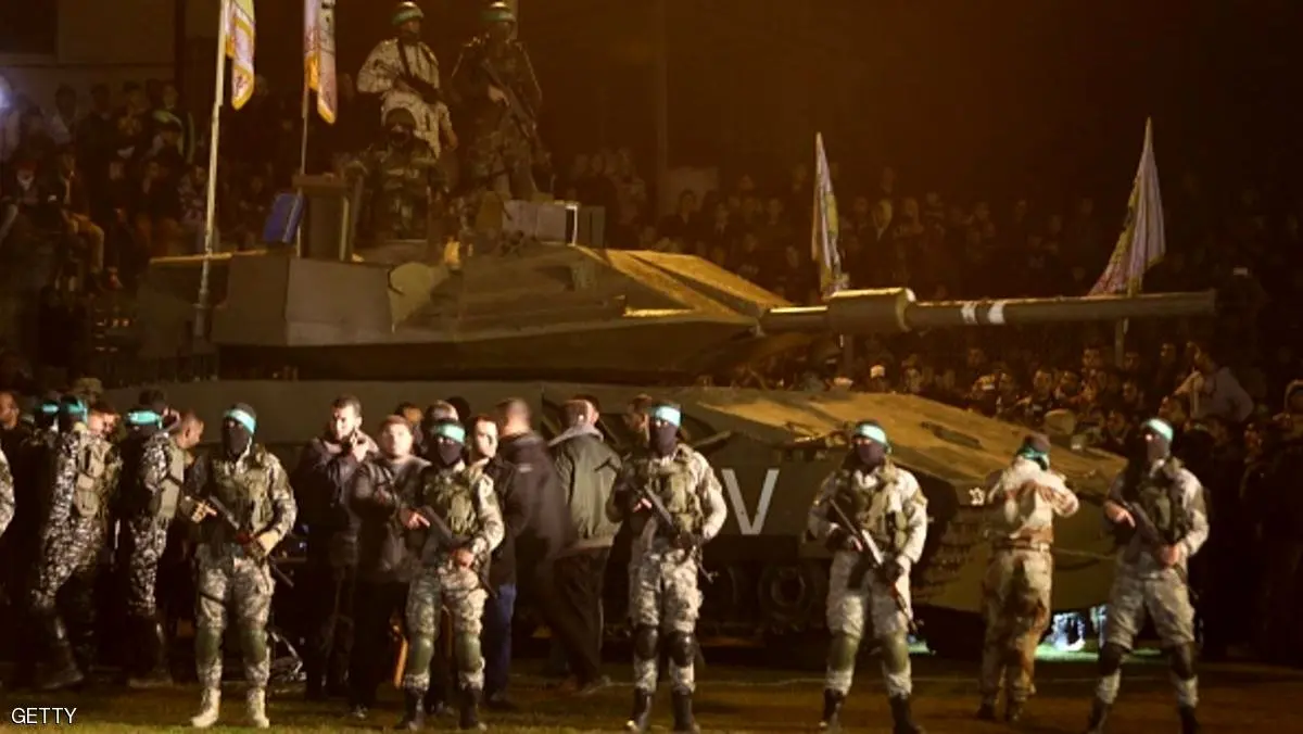 حماس از "اولین تانک ساخت خود" رونمایی کرد/ عکس