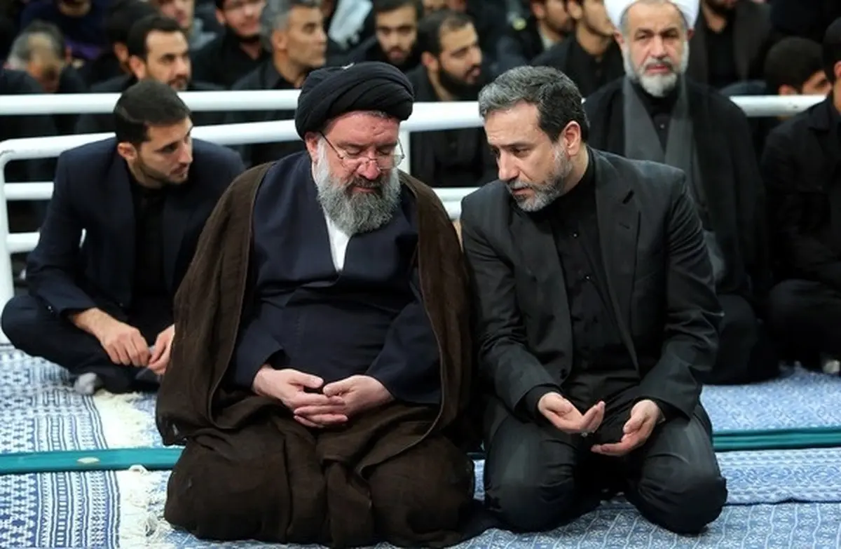 عراقچی و احمدخاتمی در عزاداری بیت رهبری /عکس