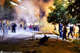 درگیری در تبلیغات انتخاباتی ترامپ/ عکس