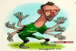 درخشش خیره کننده هندانوویچ در بازی شب گذشته اینتر مقابل ناپولی/ کاریکاتور