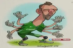 درخشش خیره کننده هندانوویچ در بازی شب گذشته اینتر مقابل ناپولی/ کاریکاتور
