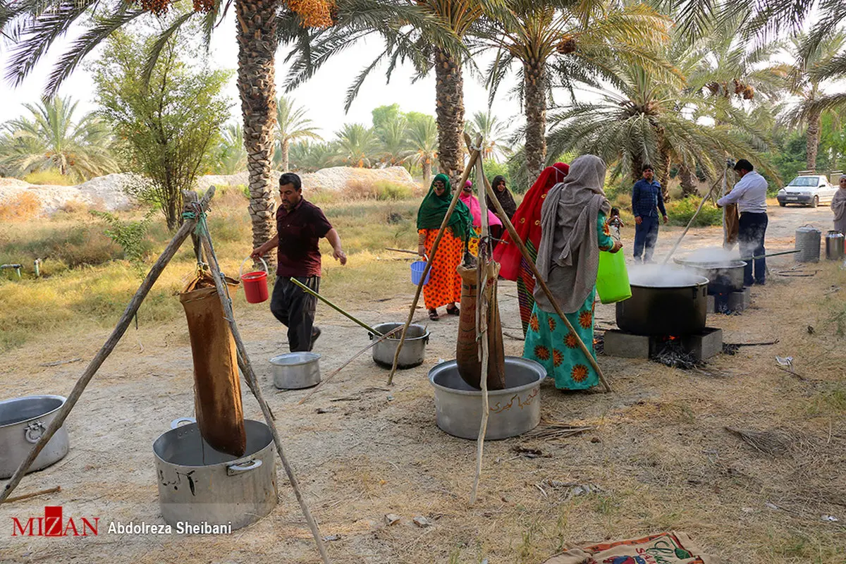 دوشاب پزی در هرمزگان / تصاویر