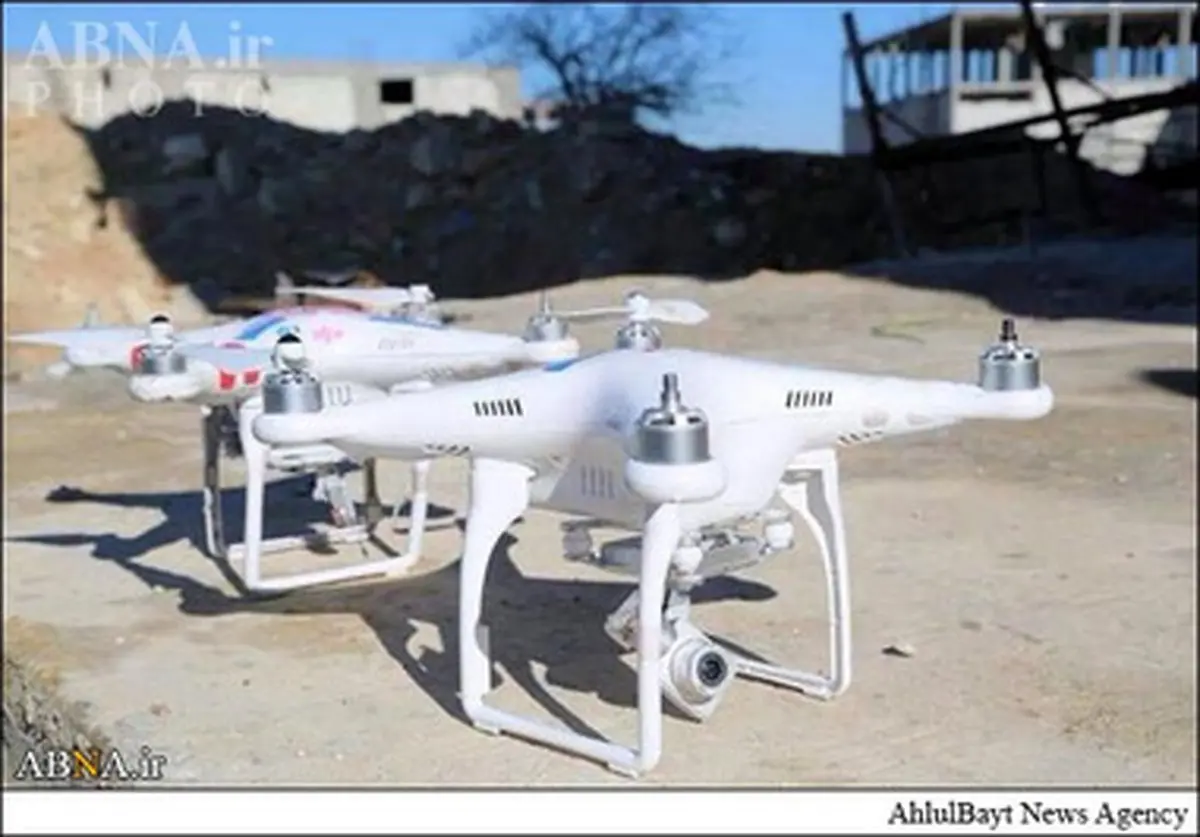 مدافعان کوبانی دو پهپاد جاسوسی داعش را شکار کردند/ تصاویر