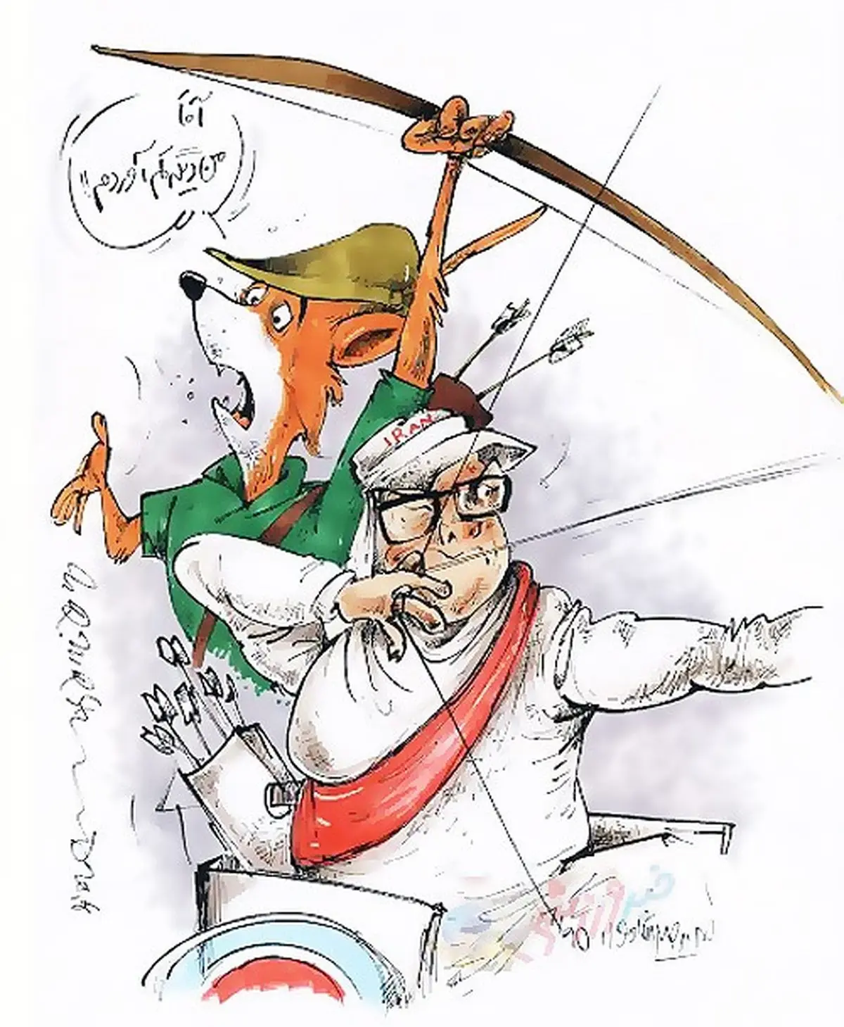 وقتی رابین هود کم آورد!/کاریکاتور