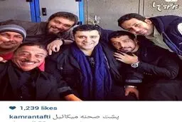 عکس بازیگران و کارگردان سریال میکائیل در پشت صحنه