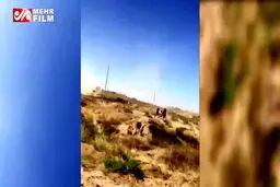 لحظه انفجار در پایگاه نظامی در قزاقستان