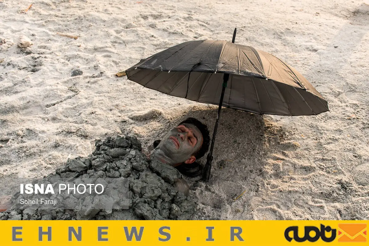 «لجن درمانی» در دریاچه ارومیه / تصاویر