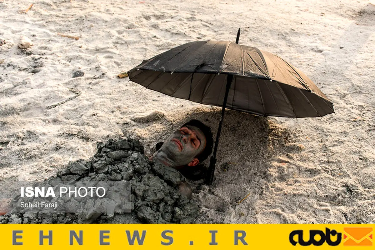 «لجن درمانی» در دریاچه ارومیه / تصاویر