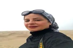 سلفی خانم بازیگر در دل کویر