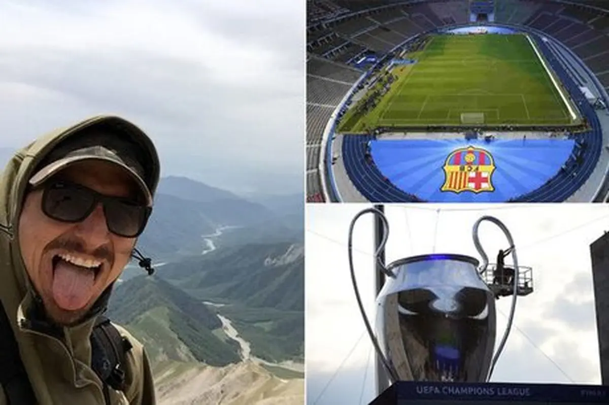 زلاتان موقع فینال لیگ قهرمانان چه کار می‌کرد؟+عکس