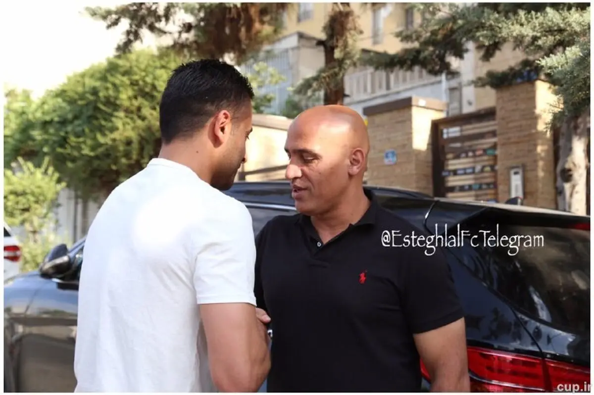 اولین برخورد علی منصور با ستاره استقلال پس از تمدید+عکس