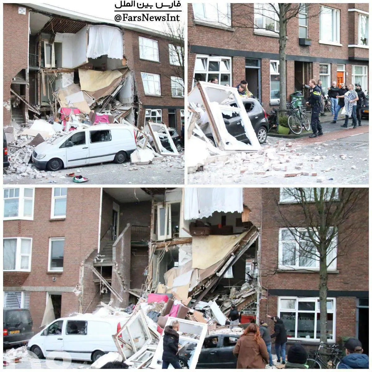 عکس: تصاویری از محل انفجار در شهر لاهه هلند