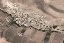 روستایی شبیه نقشه ایران/عکس