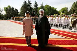 استقبال رسمی روحانی از رئیس‌جمهور کره‌جنوبی/ تصاویر