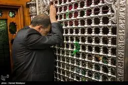 علی‌اکبر ولایتی در حرم امامین کاظمین(ع)/عکس