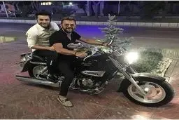 عکس دیده نشده از امین حیایی و موتور لاکچری و گران قیمتش