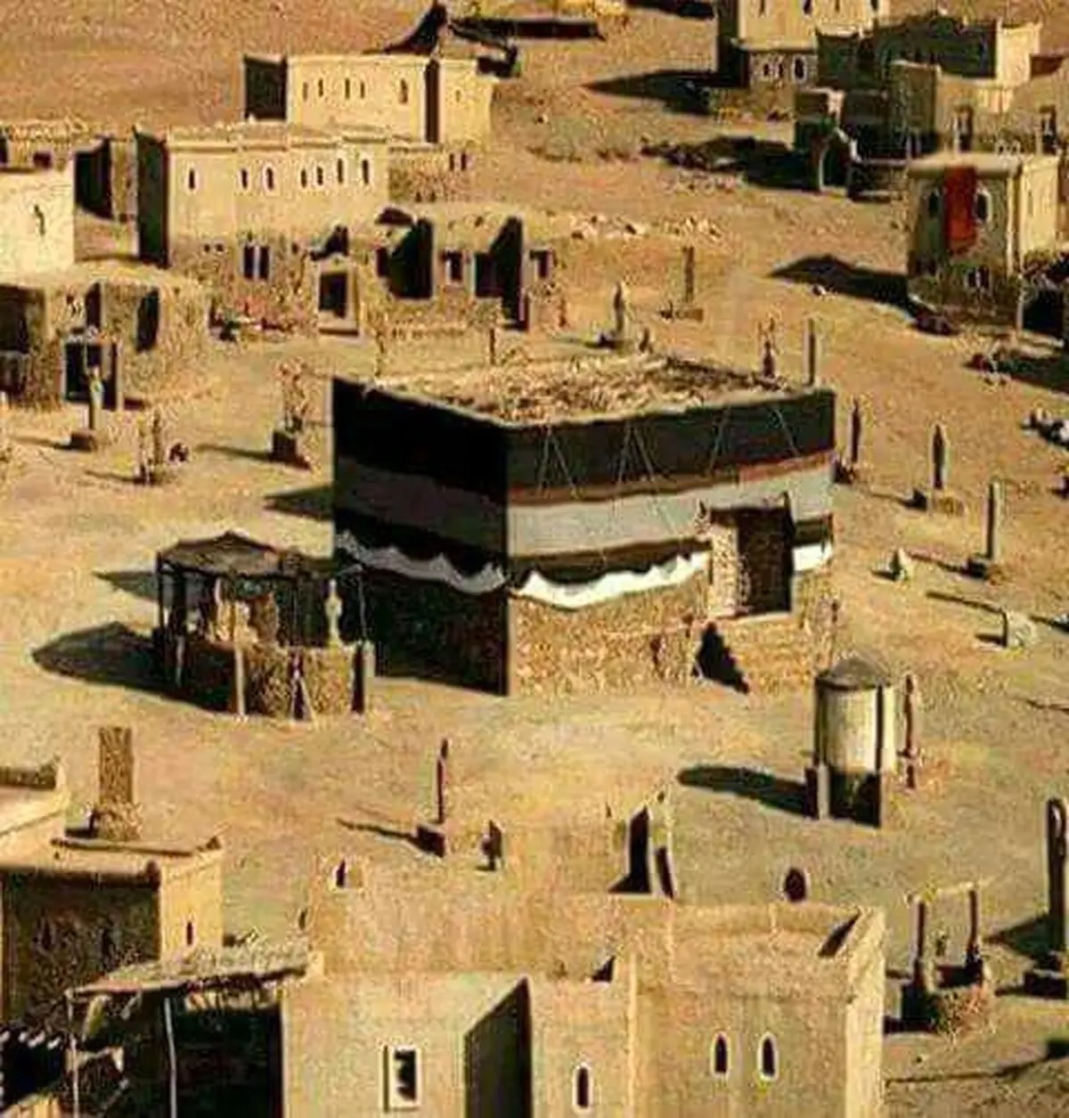 عکس کمتر دیده شده از کعبه/ عکس