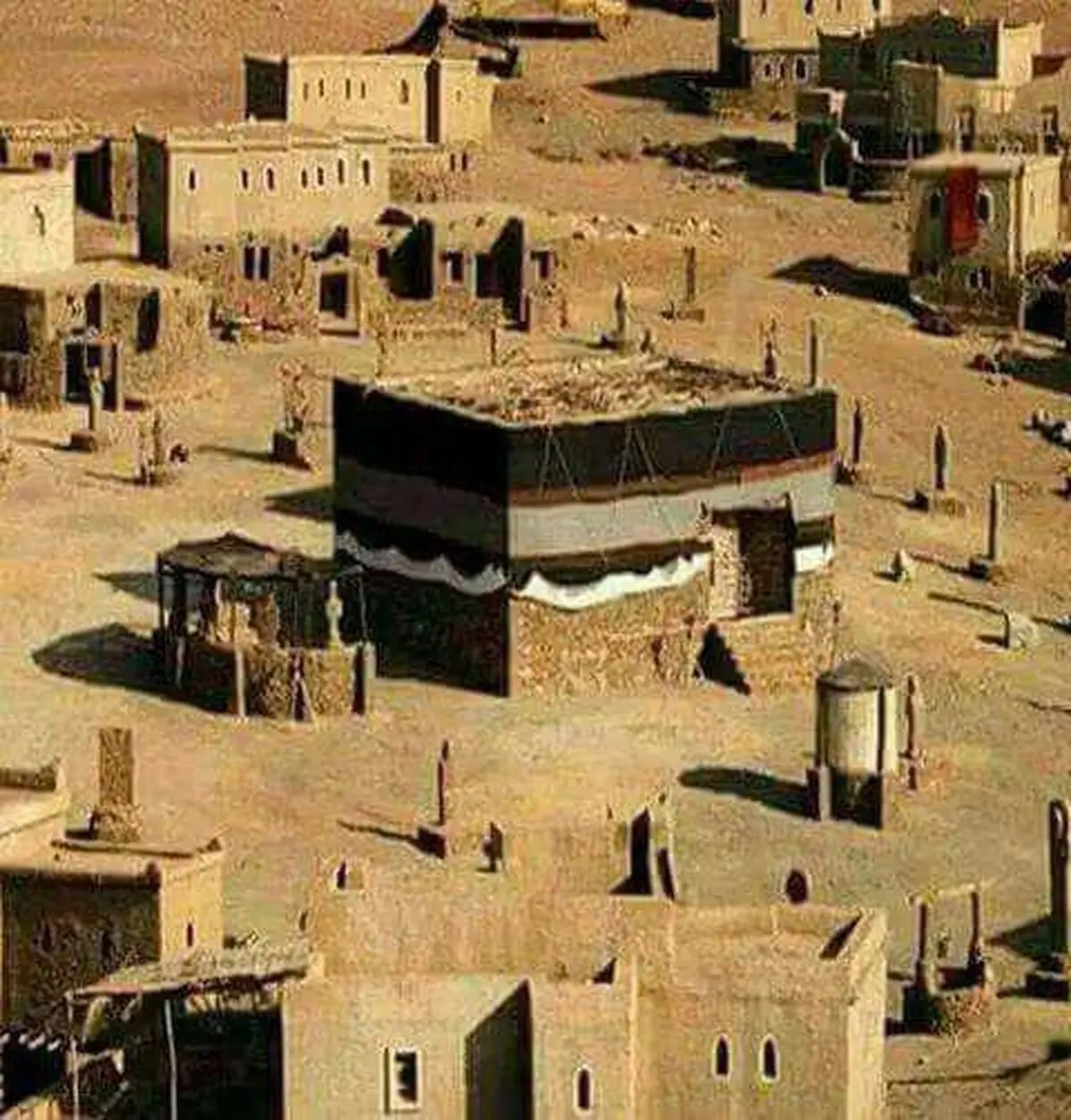 عکس کمتر دیده شده از کعبه/ عکس