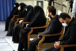 فرزندان سردار شهید سلیمانی در محضر مقام معظم رهبری + عکس