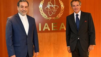 دیدار رافائل گروسی، با سید عباس عراقچی وزیر امور خارجه