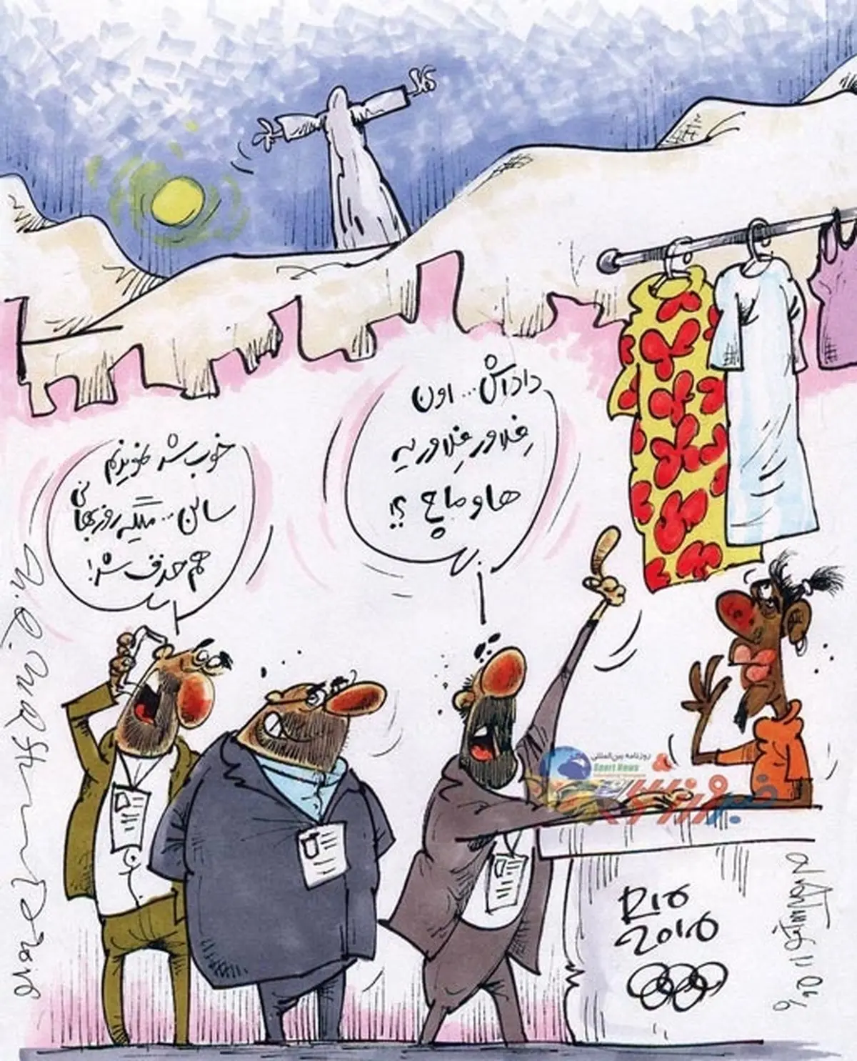 پشت‌پرده حذف المپیکی‌ها! / کاریکاتور