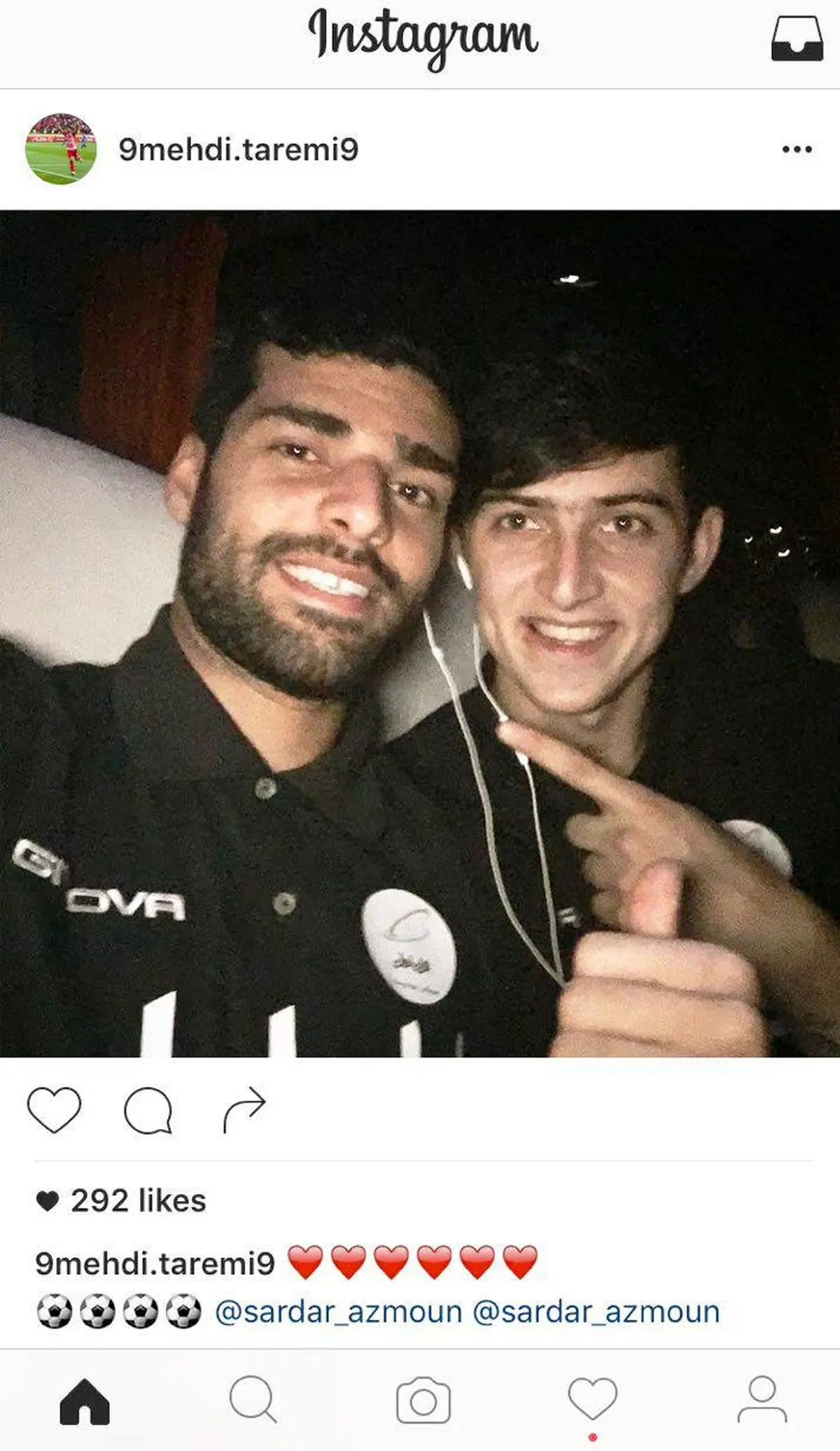 جشن خودمانی طارمی و سردار/ عکس