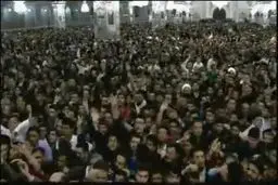 ببینید: شعار مردم هنگام شروع سخنرانی تولیت آستان قدس رضوی