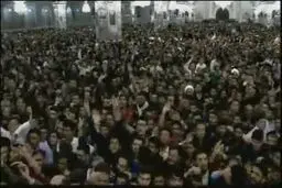 ببینید: شعار مردم هنگام شروع سخنرانی تولیت آستان قدس رضوی