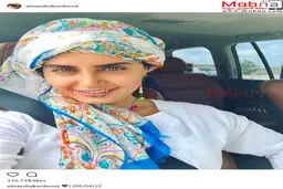 سلفی توماشینی الناز شاکردوست با پوششی متفاوت/ عکس