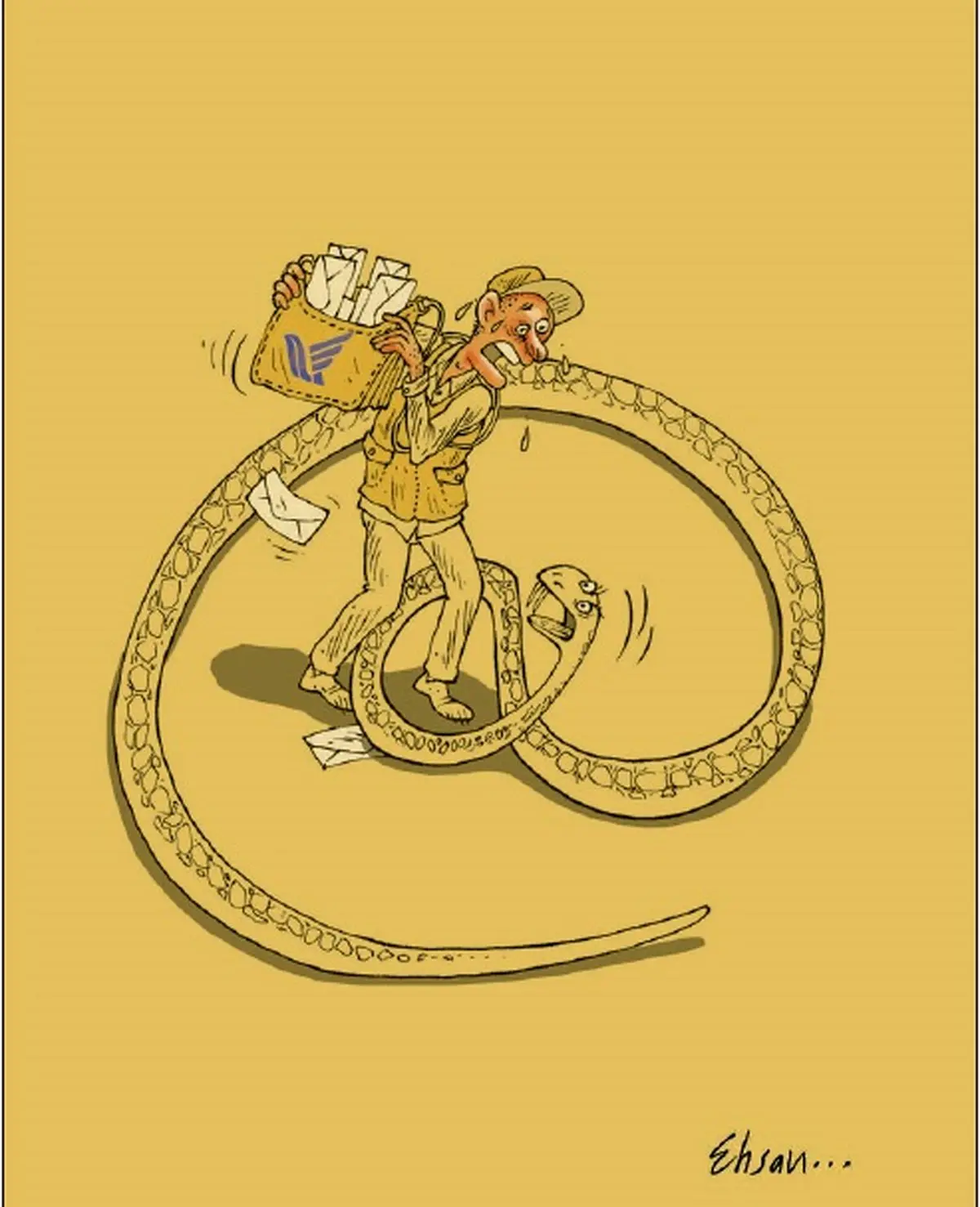 کاریکاتور/ این مار زندگی ما را عوض کرد!