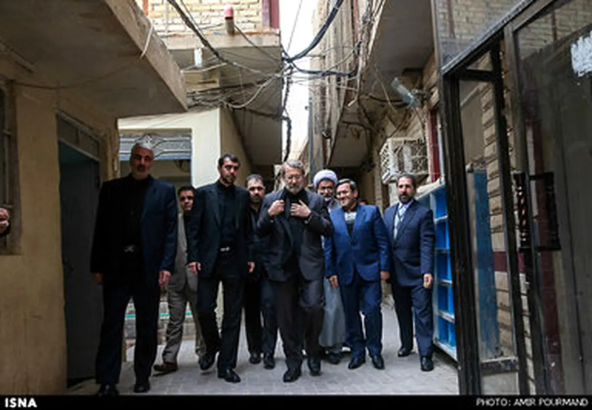 دیدار رییس مجلس شورای اسلامی با علما و مراجع نجف/ تصاویر