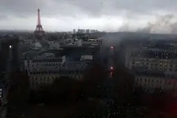 نمایی از شهر جنگ زده «پاریس» / تصاویر